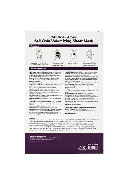 24K Gold Volumizing Sheet Mask